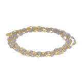 Light Blue Chameleon | Tansanit Wickelarmband und Halskette