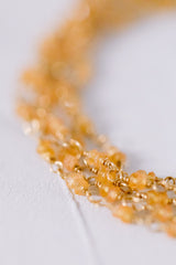 Mandarin Chameleon | Mandarin Granat Wickelarmband und Halskette