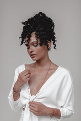 Grey Blue Chamaleon | Labradorit Wickelarmband