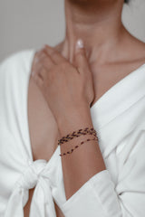 Champagne Chameleon | Zirkon Wickelarmband