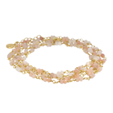 Pink Chameleon | Andenopal Wickelarmband und Halskette