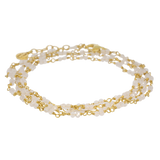 Rose Chameleon | Rosenquarz Wickelarmband und Halskette