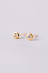 Sabine Ohrstecker | Kleine Ohrstecker mit Topas