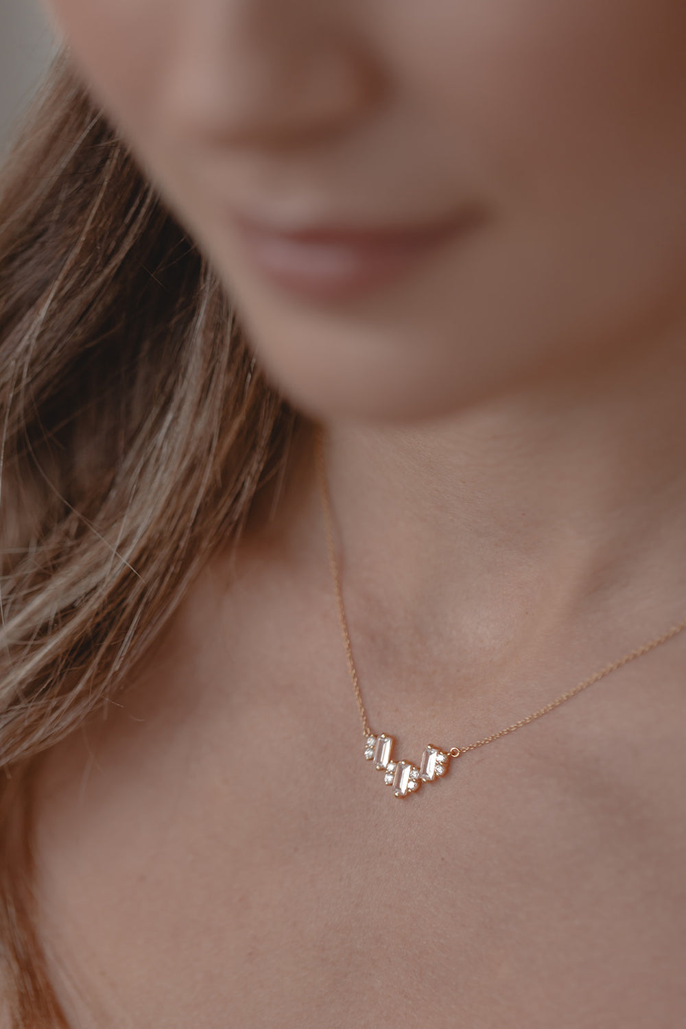 Sterlingsilber Gelbgold Liebe Herz Charm Weiße Kristalle CZ