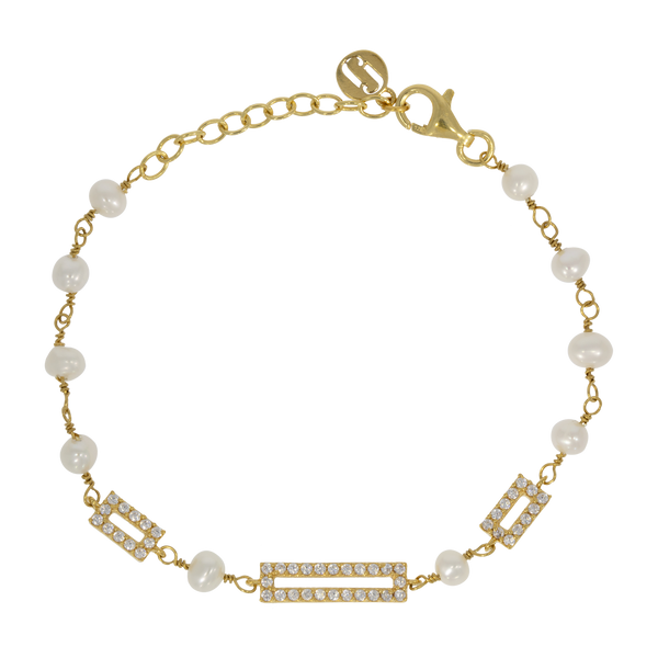 Art Style | Perlen Armband mit funkelnden Kristallelementen