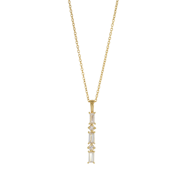 Brilliancy | Fine chain with crystal pendant