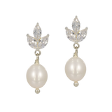 Inseparable | Kristall-Ohrstecker mit Perlen