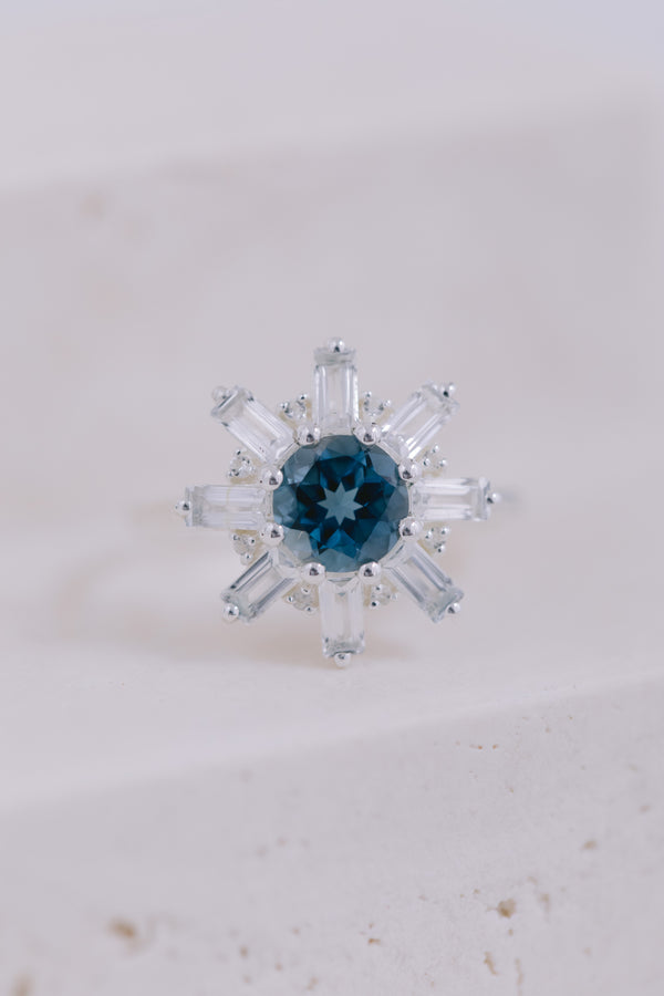 Marrakesh | Statement Ring London Blue Topas