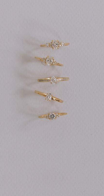JUVELAN Verlobungsringe aus Gelbgold mit Diamanten