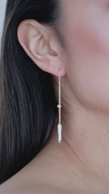 Genius | Durchzieher Ohrringe mit Perlen