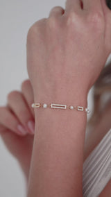 Art Style | Perlen Armband mit funkelnden Kristallelementen