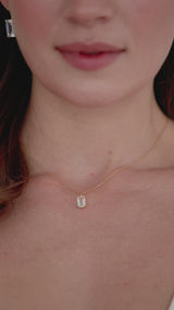 Icon | Minimalistische Smaradgschliff Halskette