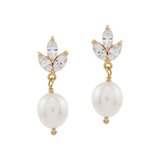 Inseparable | Kristall-Ohrstecker mit Perlen