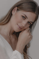 Celine | zartes Braut Armband mit kleinen Perlen