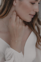 Celine | zartes Braut Armband mit kleinen Perlen