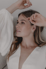 Danielle | Elegante runde Perlenohrringe