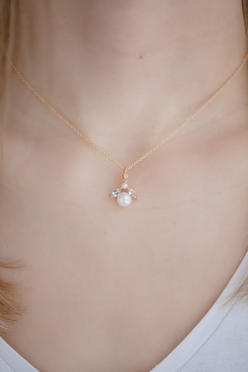 Mint Pearls  | Halskette mit grünen Amethysten und Süßwasserperlen