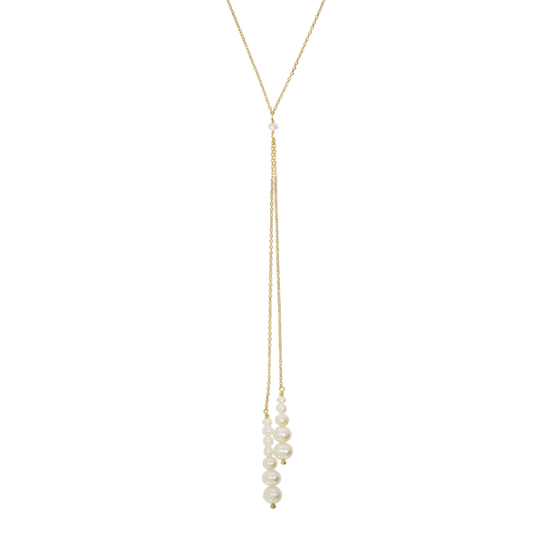 Tête-à-Tête | Elegante Rückenkette mit Perlen für die Braut