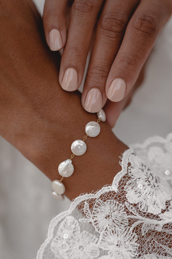 Alliance | Perlenarmband mit runden Perlen für die Hochzeit