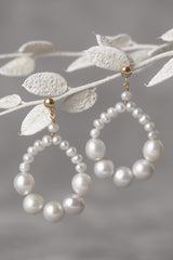UNITY | Statement-Hochzeitsohrringe mit Perlen