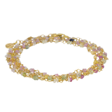 Multicolor Chameleon | Korund Wickelarmband und Halskette