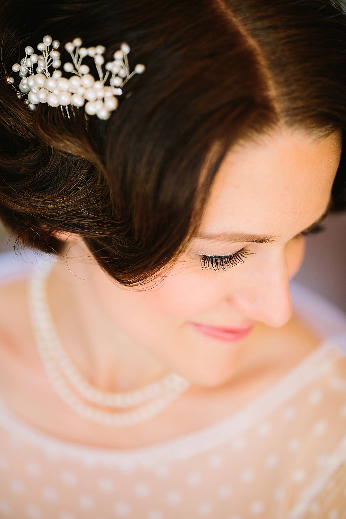 Braut Haarschmuck Haarkamm mit Perlen